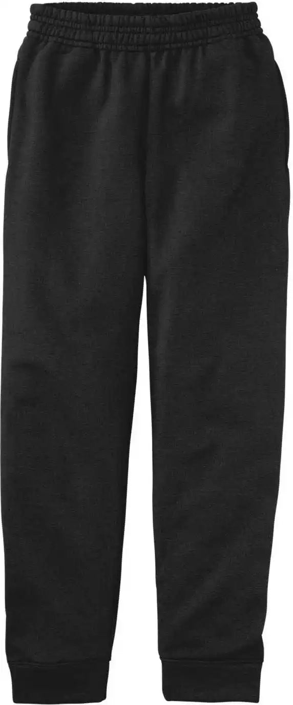 Port &amp; Company Pc78yj Youth Core Fleece Jogger - Jet Black