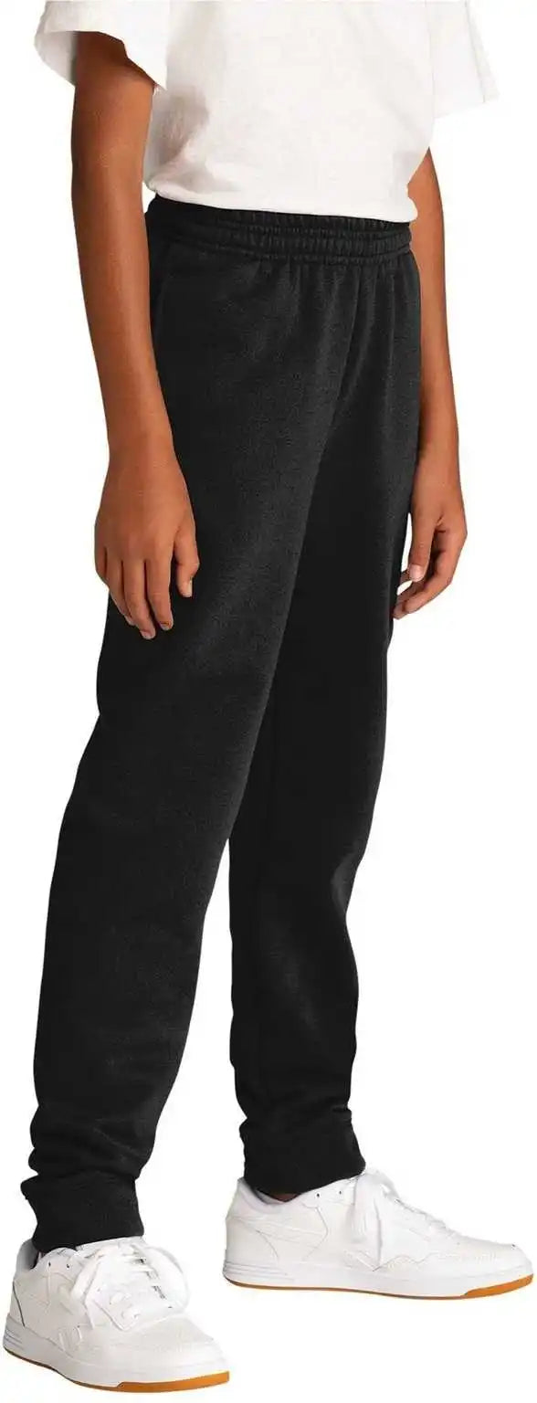 Port & Company Pc78yj Youth Core Fleece Jogger - Jet Black