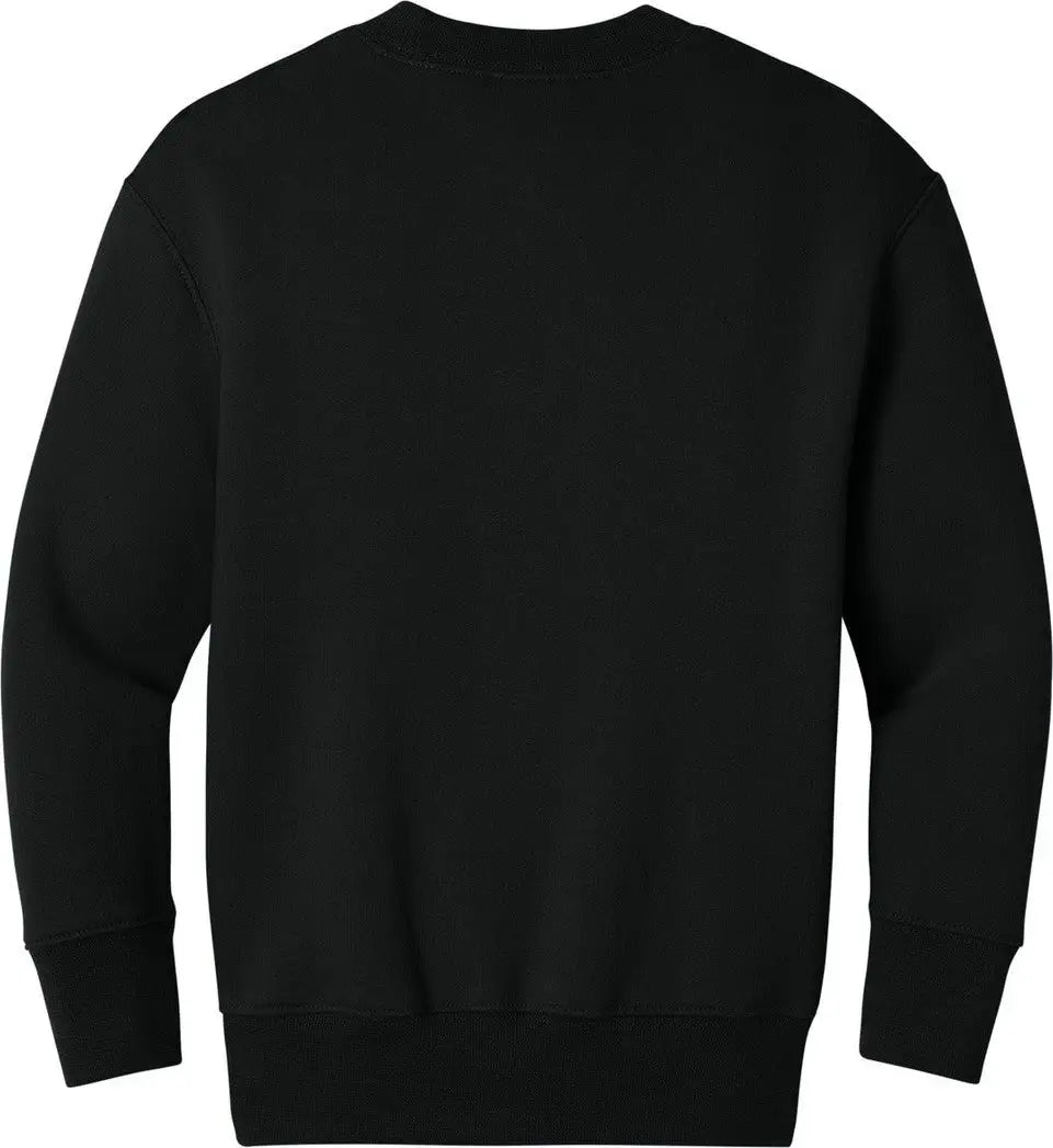 Port & Company Pc78ypkt co Youth Core Fleece Crewneck Pocket Sweatshirt - Jet Black