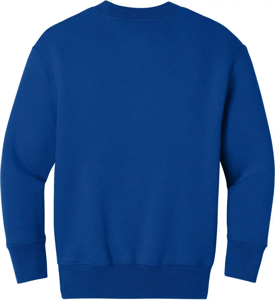 Port & Company Pc78ypkt co Youth Core Fleece Crewneck Pocket Sweatshirt - True Royal
