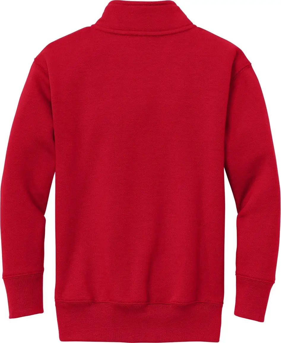 Port & Company Pc78yq co Youth Core Fleece 1/4-zip Pullover Sweatshirt - Red
