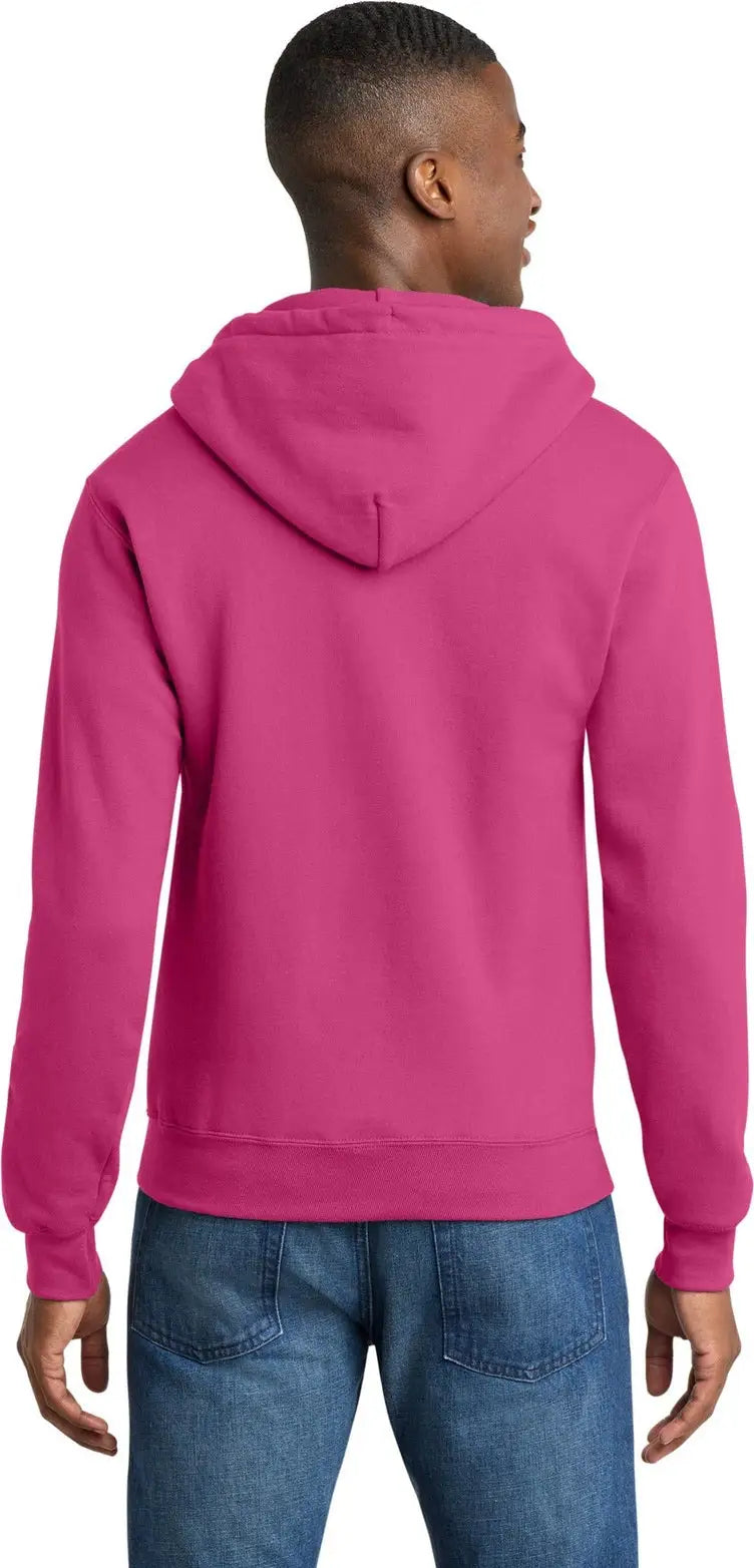 Port & Company Pc78zh co Core Fleece Full-zip Hooded Sweatshirt - Sangria