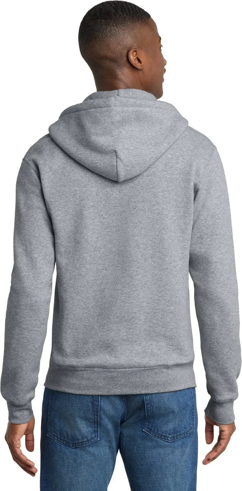 Port & Company Pc78zh co Core Fleece Full-zip Hooded Sweatshirt - Athletic Heather
