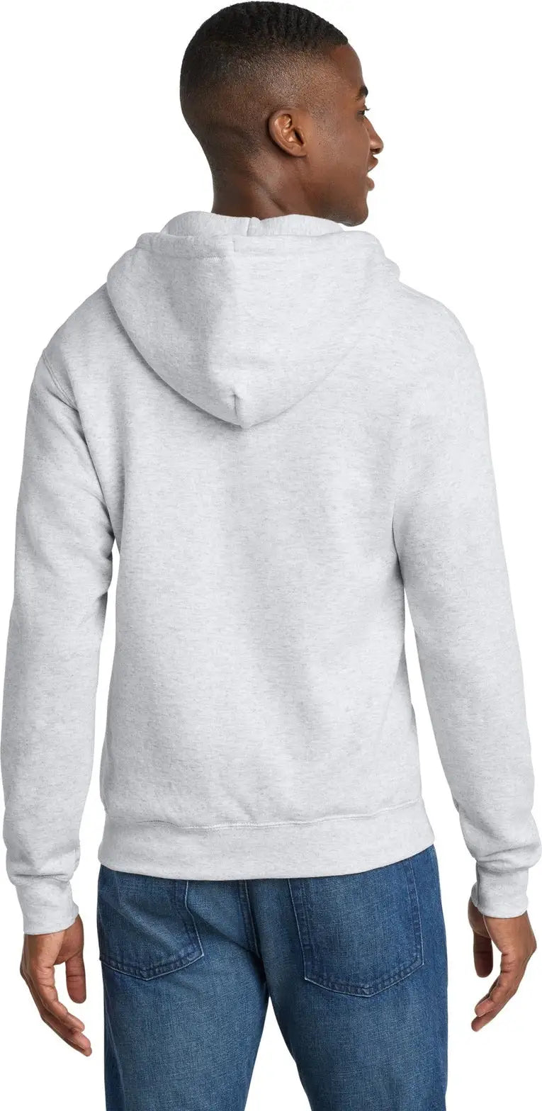 Port & Company Pc78zh co Core Fleece Full-zip Hooded Sweatshirt - Ash