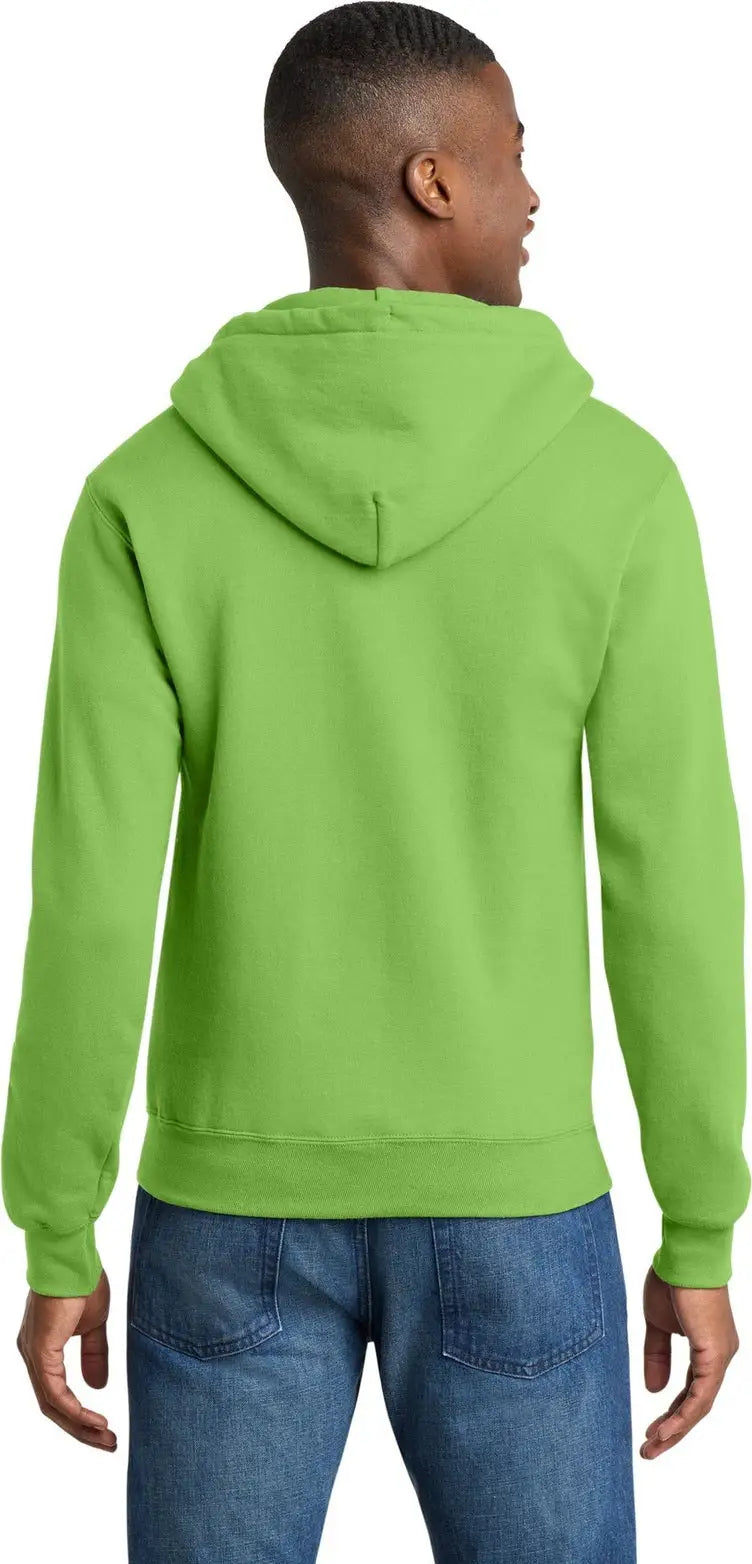Port & Company Pc78zh co Core Fleece Full-zip Hooded Sweatshirt - Lime