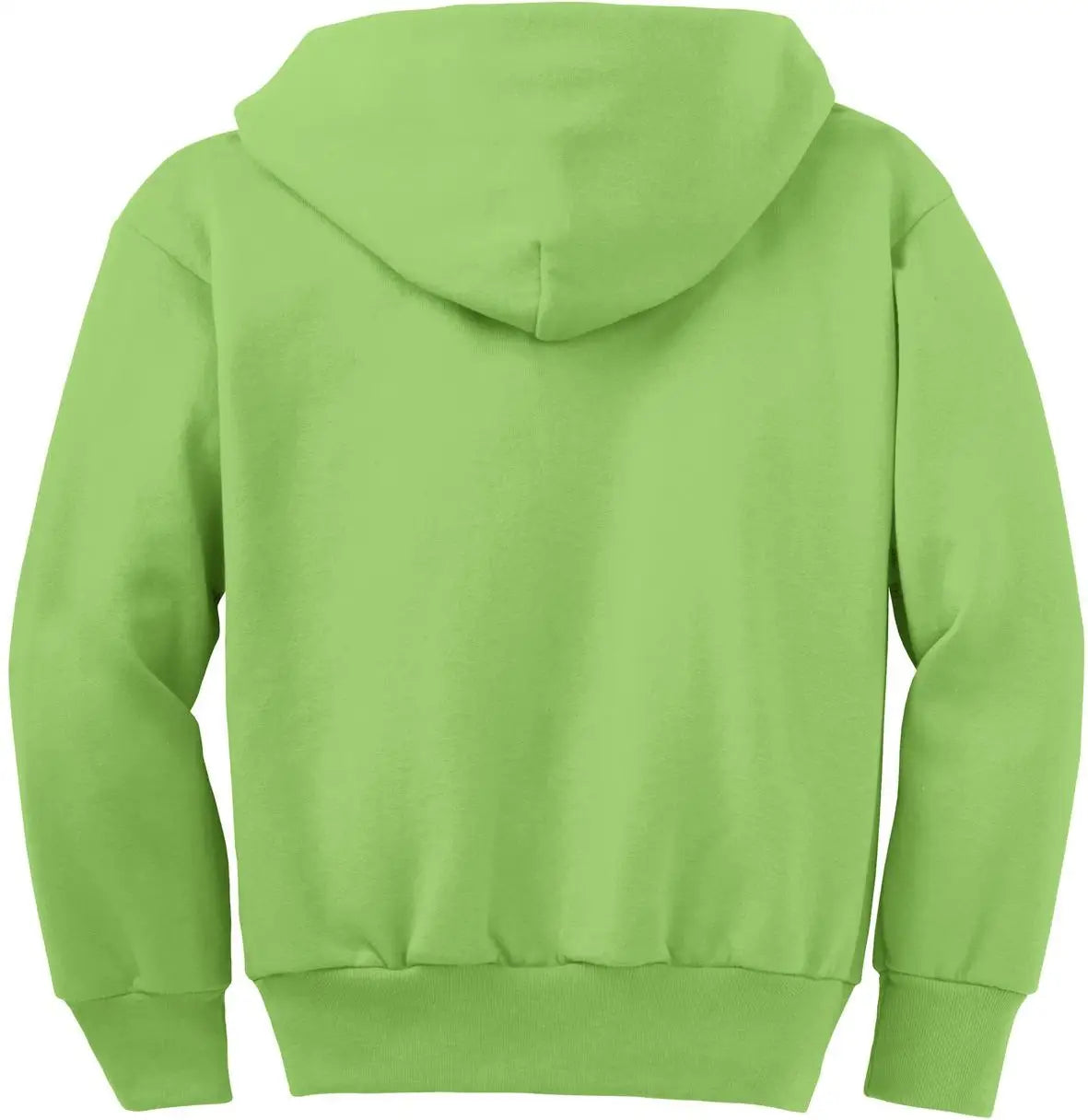 Port & Company Pc78zh co Core Fleece Full-zip Hooded Sweatshirt - Lime - Adult s
