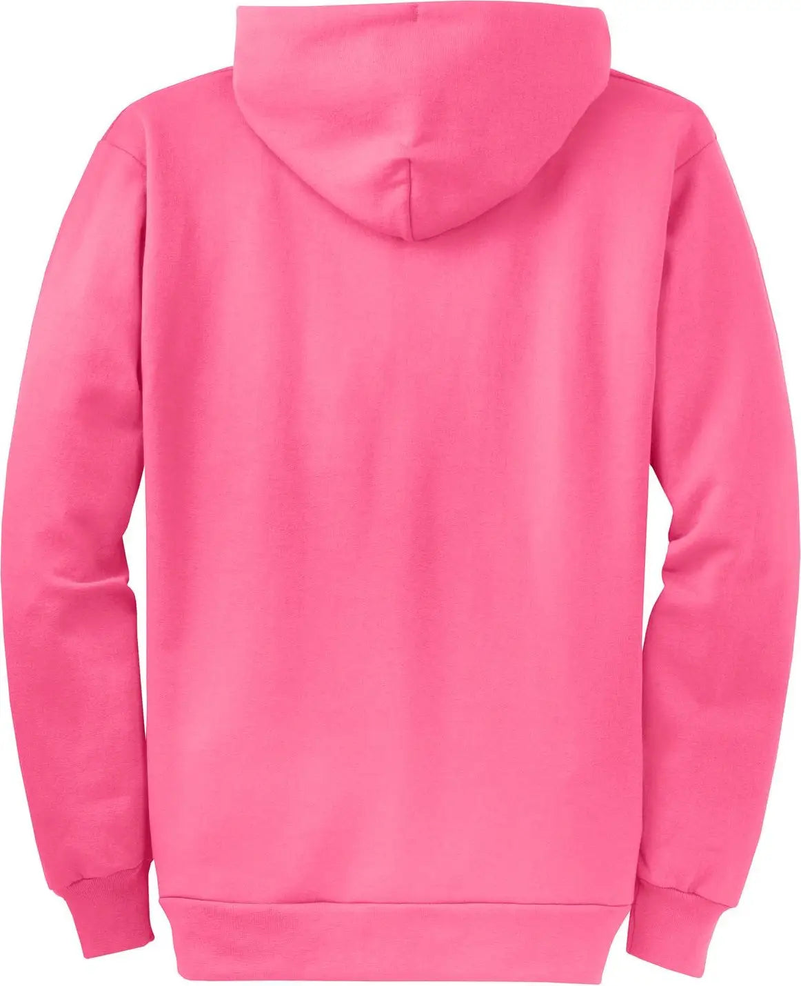 Port & Company Pc78zh co Core Fleece Full-zip Hooded Sweatshirt - Neon Pink - Adult s