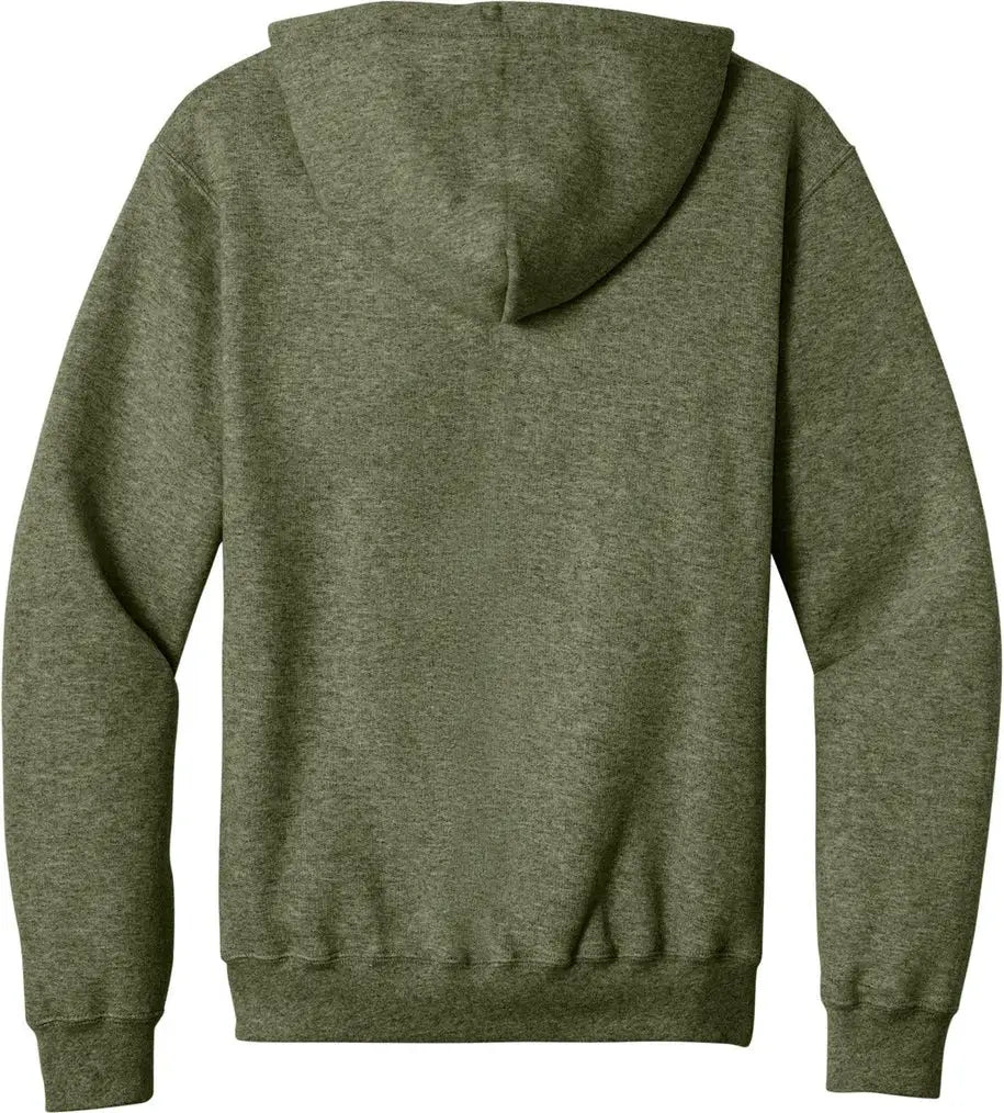 Port & Company Pc78zh co Core Fleece Full-zip Hooded Sweatshirt - Olive Drab Green Heather