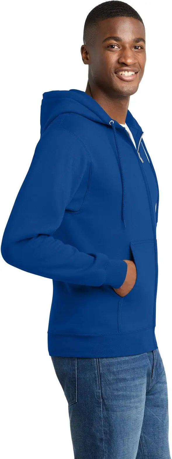Port & Company Pc78zh co Core Fleece Full-zip Hooded Sweatshirt - True Royal