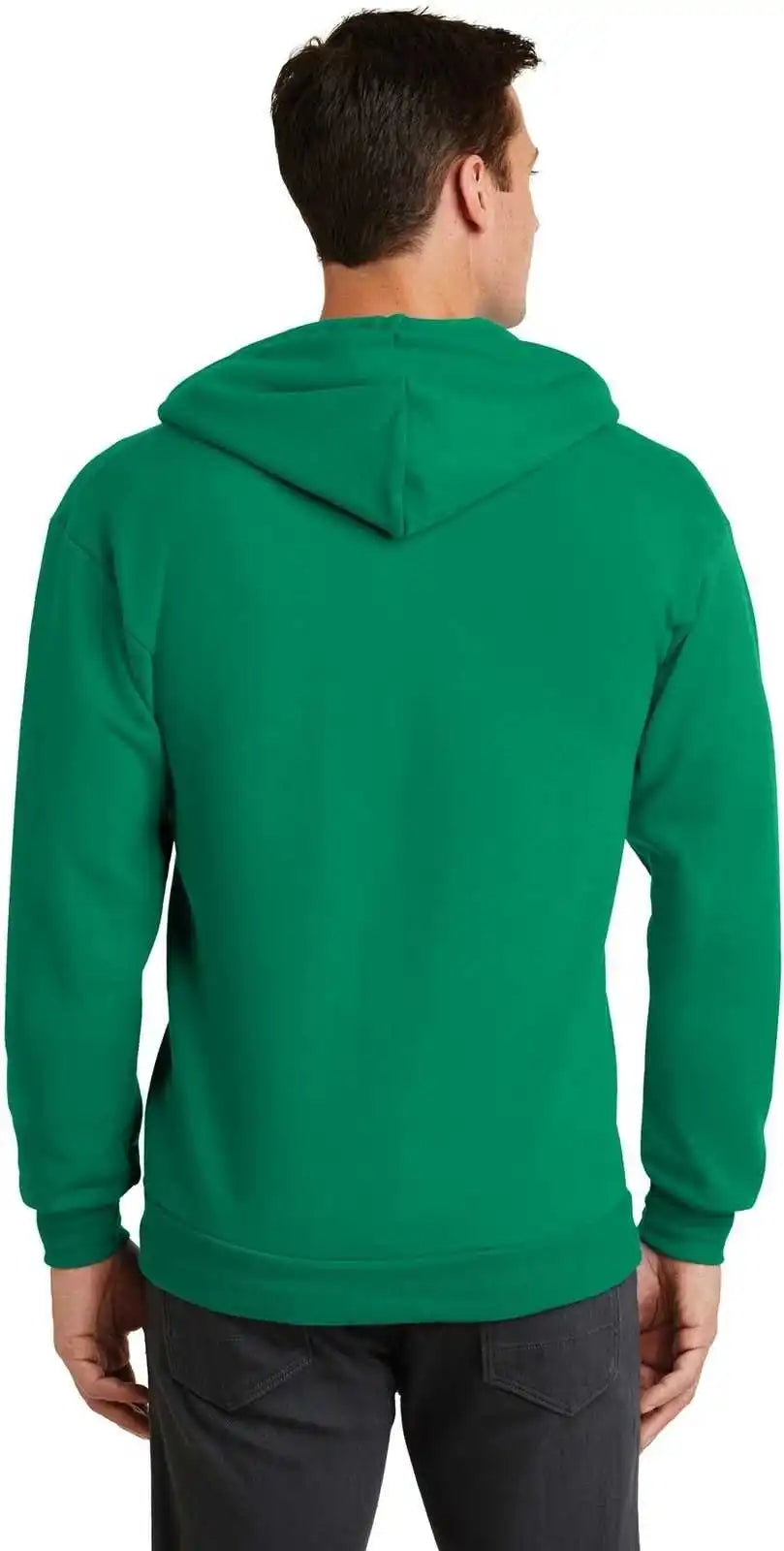 Port & Company Pc78zh Core Fleece Full-zip Hooded Sweatshirt - Kelly