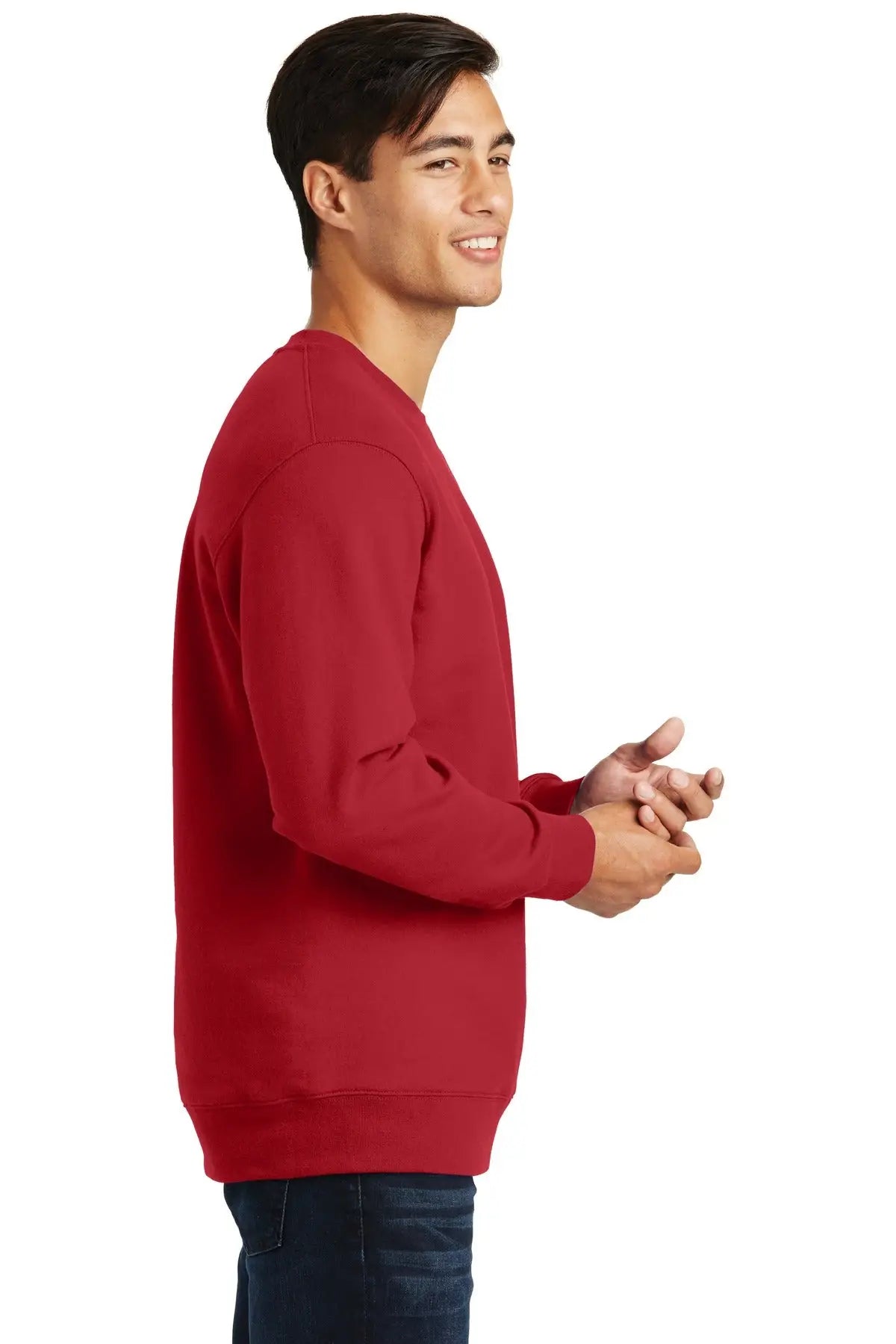 Port & Company Pc850 co Fan Favorite Fleece Crewneck Sweatshirt - Team Cardinal