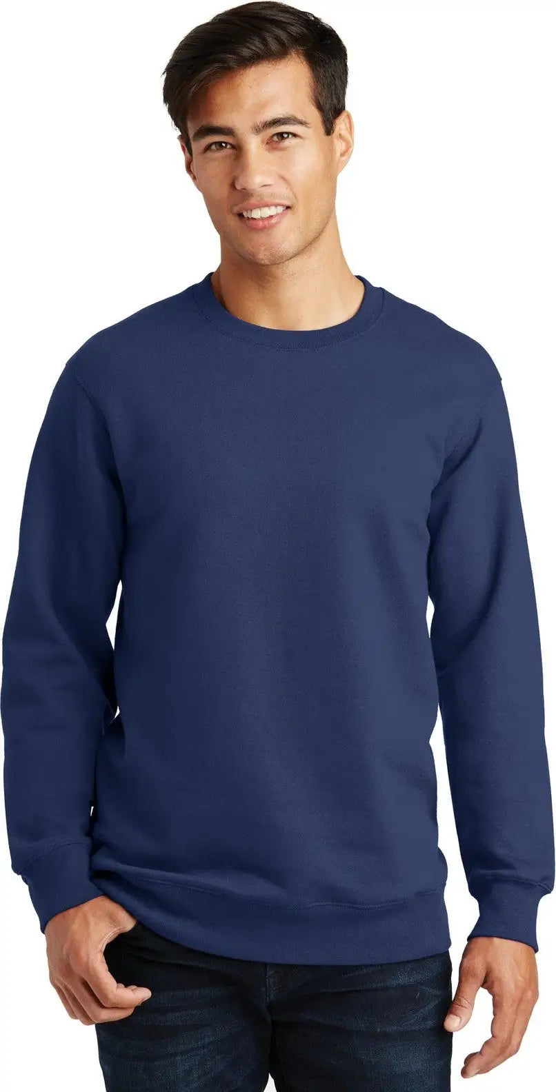 Port & Company Pc850 co Fan Favorite Fleece Crewneck Sweatshirt - Team Navy - Adult Xs