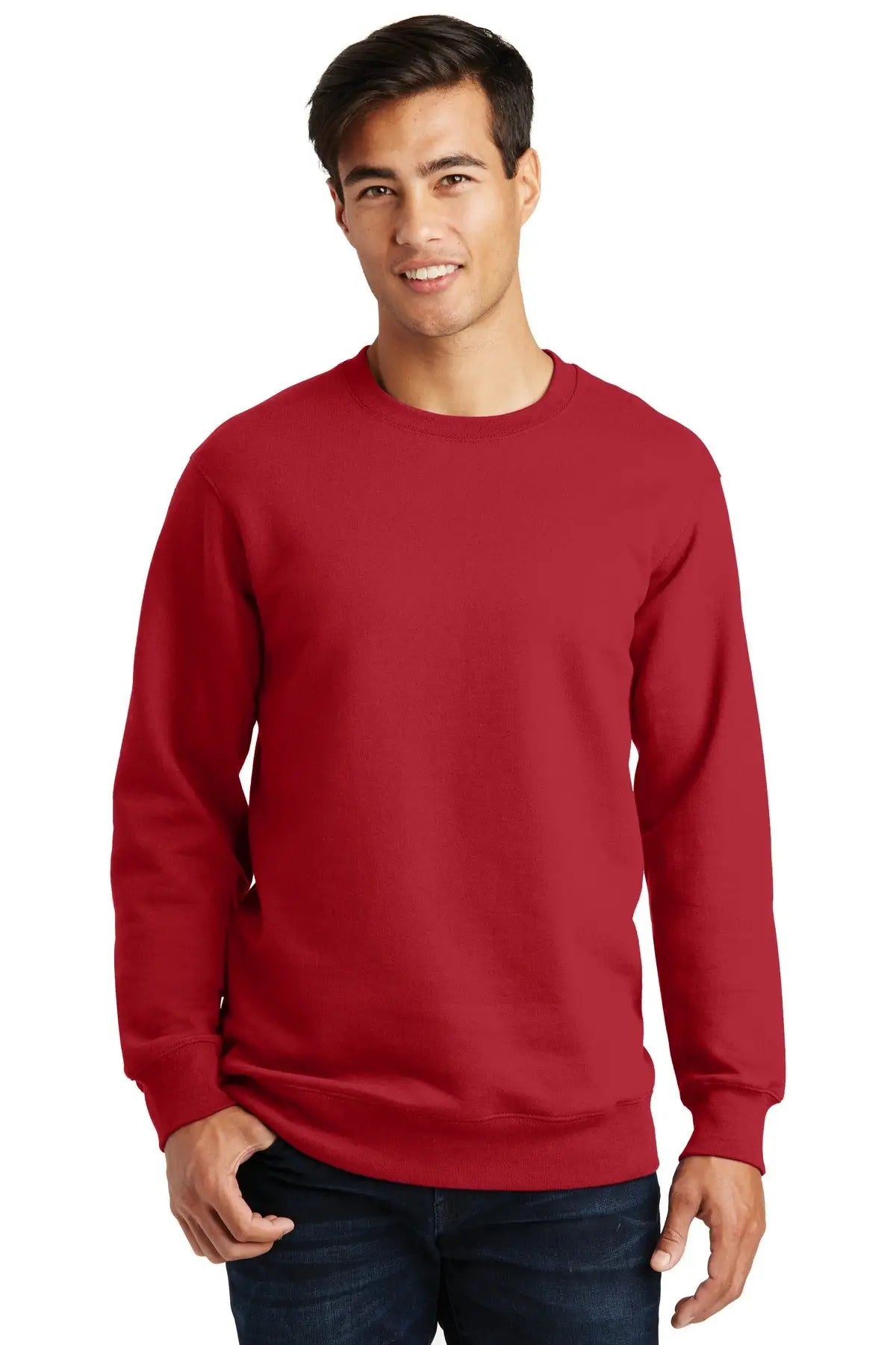 Port & Company Pc850 co Fan Favorite Fleece Crewneck Sweatshirt - Team Cardinal - Adult Xs