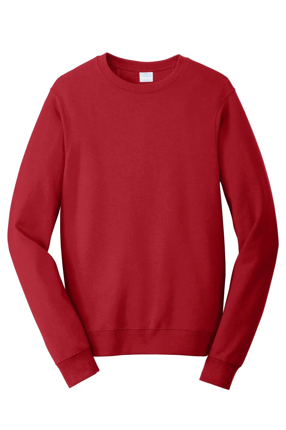 Port & Company Pc850 co Fan Favorite Fleece Crewneck Sweatshirt - Team Cardinal
