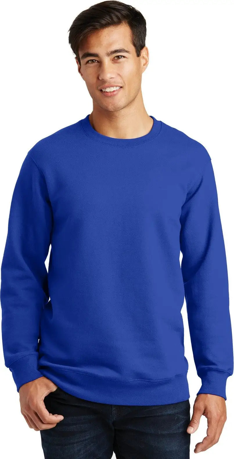 Port & Company Pc850 co Fan Favorite Fleece Crewneck Sweatshirt - True Royal - Adult Xs