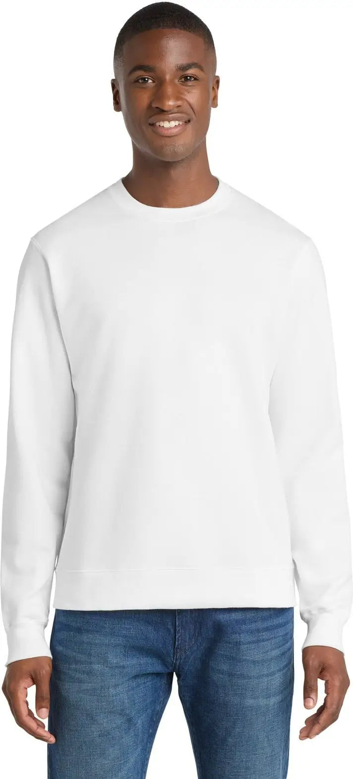 Port & Company Pc850 co Fan Favorite Fleece Crewneck Sweatshirt - White