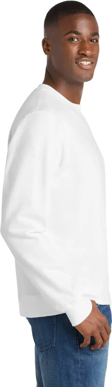 Port & Company Pc850 co Fan Favorite Fleece Crewneck Sweatshirt - White