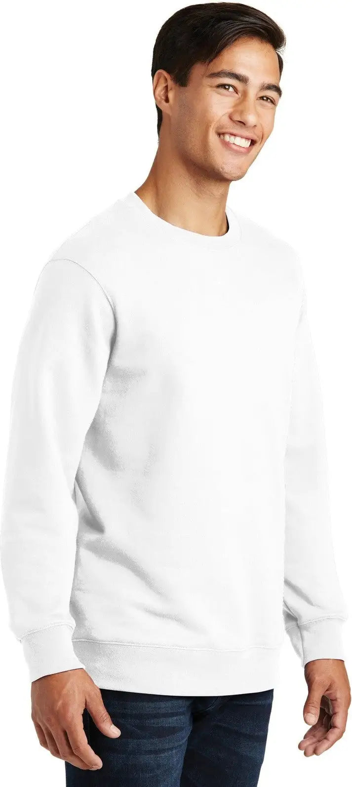 Port & Company Pc850 co Fan Favorite Fleece Crewneck Sweatshirt - White