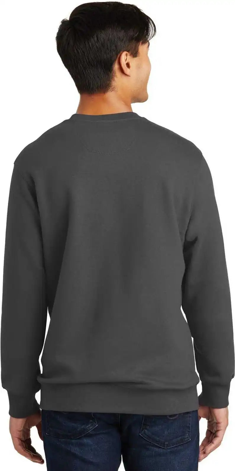 Port &amp; Company Pc850 Fan Favorite Fleece Crewneck Sweatshirt Charcoal