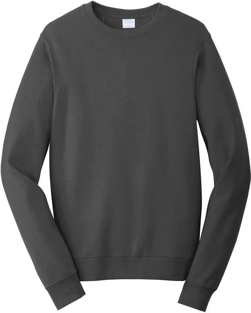 Port &amp; Company Pc850 Fan Favorite Fleece Crewneck Sweatshirt Charcoal