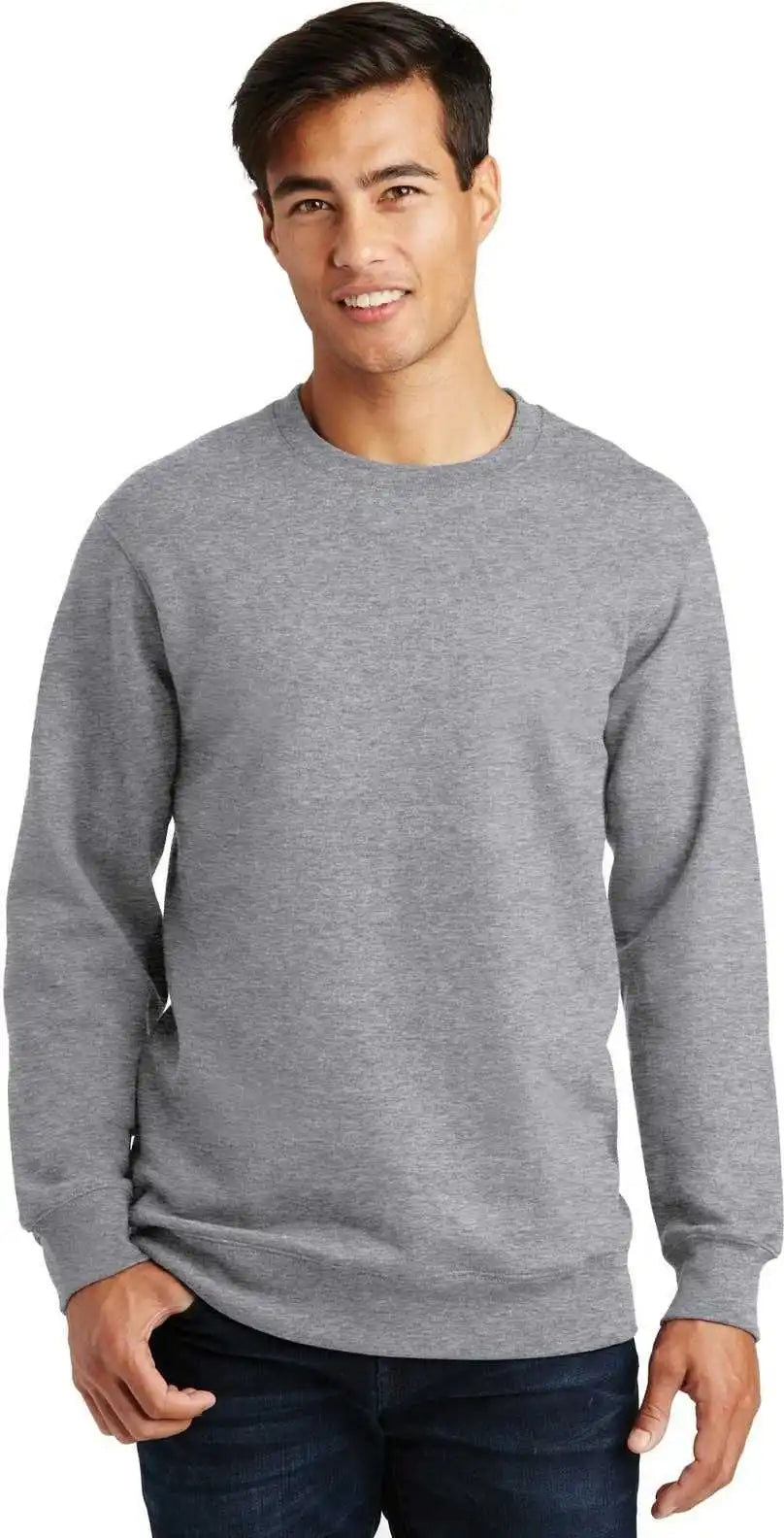 Port & Company Pc850 Fan Favorite Fleece Crewneck Sweatshirt Athletic Heather