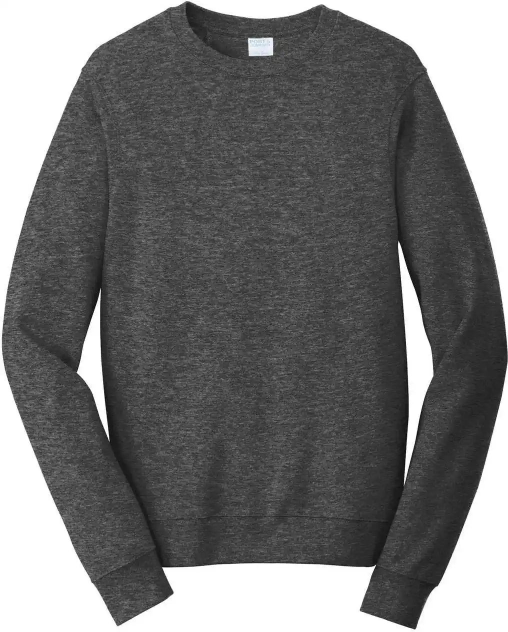 Port &amp; Company Pc850 Fan Favorite Fleece Crewneck Sweatshirt Dark Heather Gray