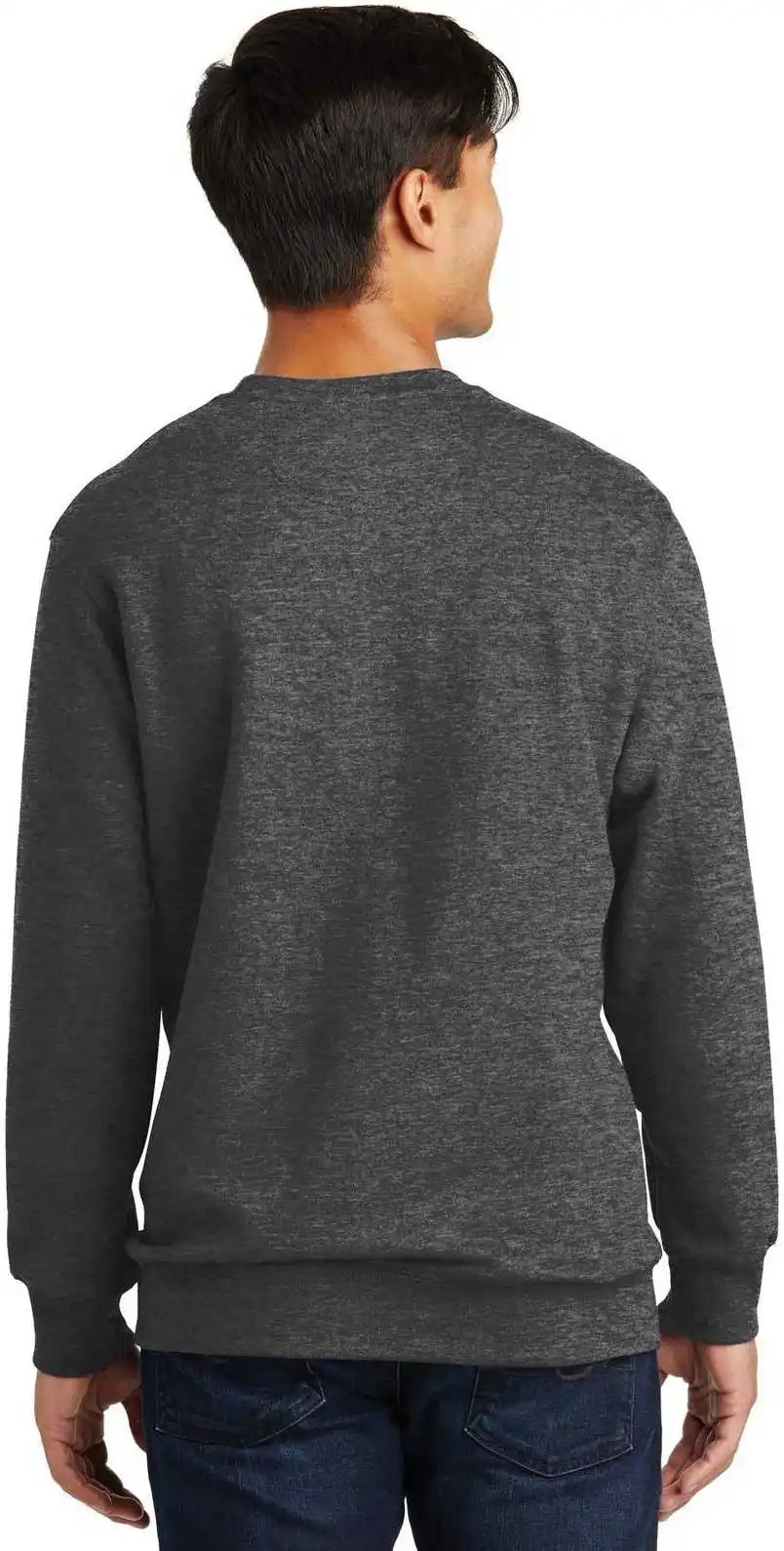 Port &amp; Company Pc850 Fan Favorite Fleece Crewneck Sweatshirt Dark Heather Gray