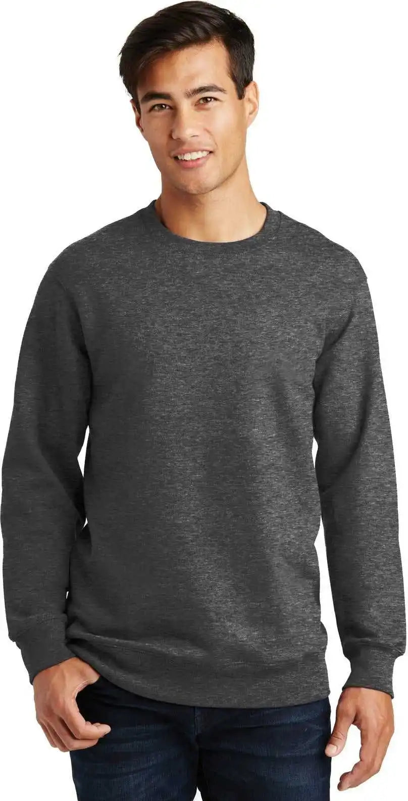 Port & Company Pc850 Fan Favorite Fleece Crewneck Sweatshirt - Dark Heather Grey