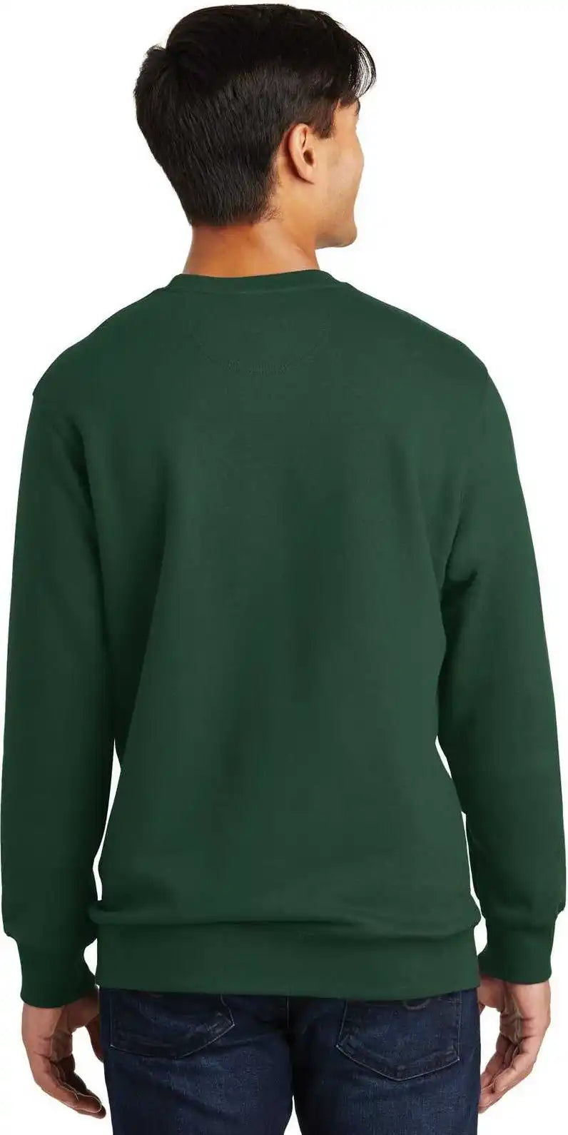 Port &amp; Company Pc850 Fan Favorite Fleece Crewneck Sweatshirt Forest Green