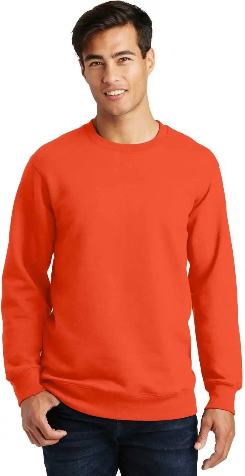 Port & Company Pc850 Fan Favorite Fleece Crewneck Sweatshirt Orange