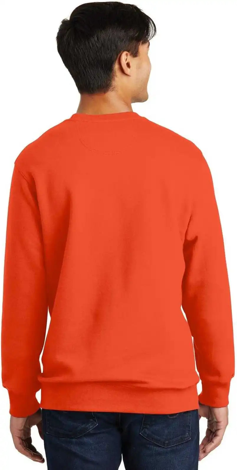 Port &amp; Company Pc850 Fan Favorite Fleece Crewneck Sweatshirt Orange