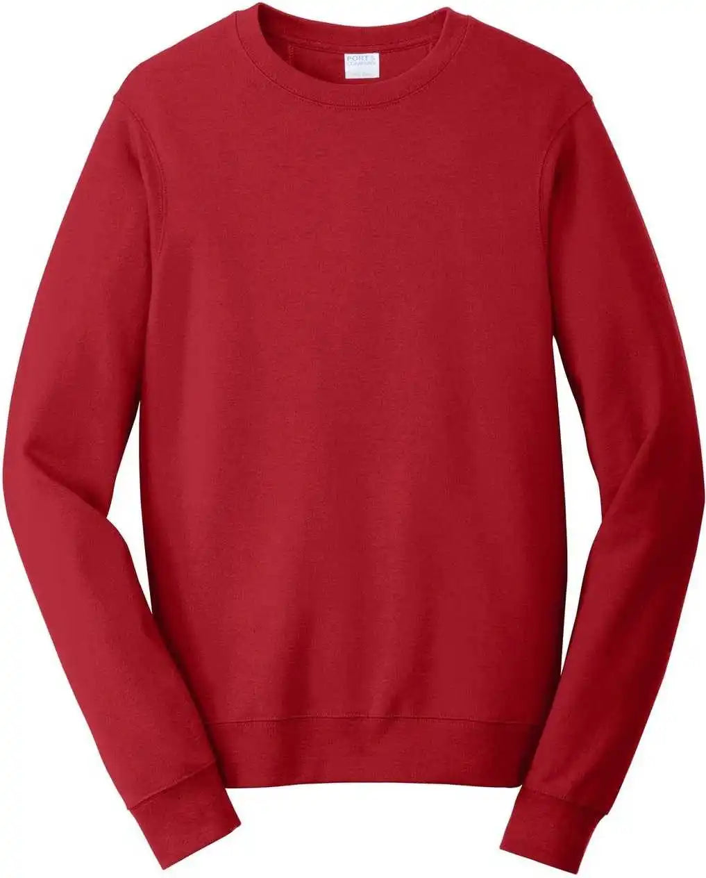 Port &amp; Company Pc850 Fan Favorite Fleece Crewneck Sweatshirt Team Cardinal