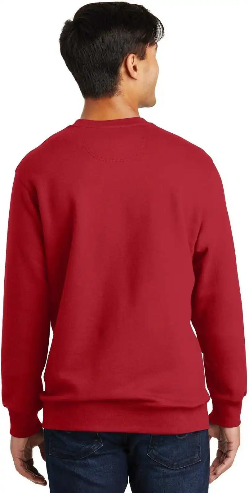 Port &amp; Company Pc850 Fan Favorite Fleece Crewneck Sweatshirt Team Cardinal