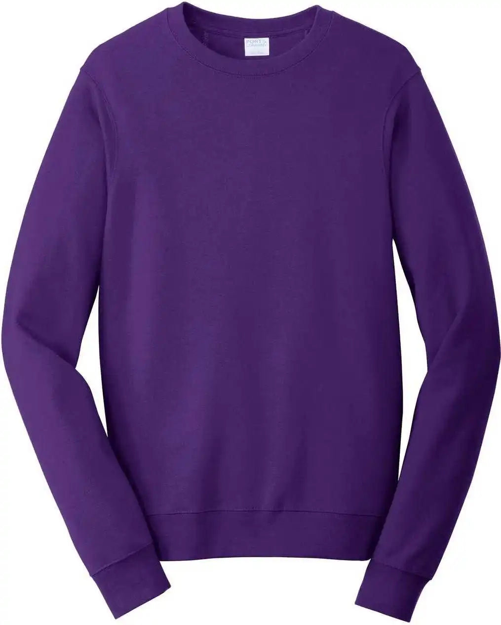 Port &amp; Company Pc850 Fan Favorite Fleece Crewneck Sweatshirt - Team Purple