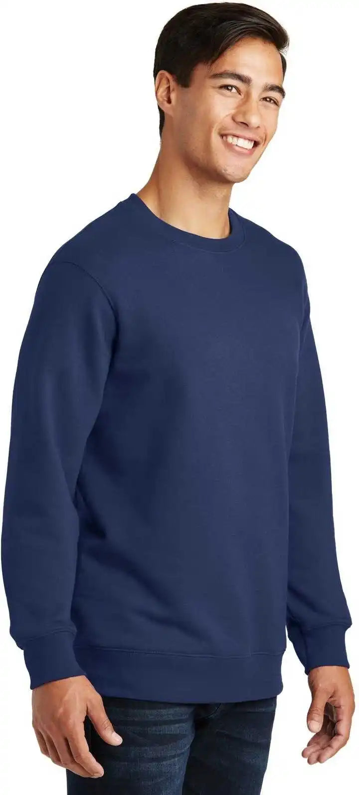 Port &amp; Company Pc850 Fan Favorite Fleece Crewneck Sweatshirt Team Navy