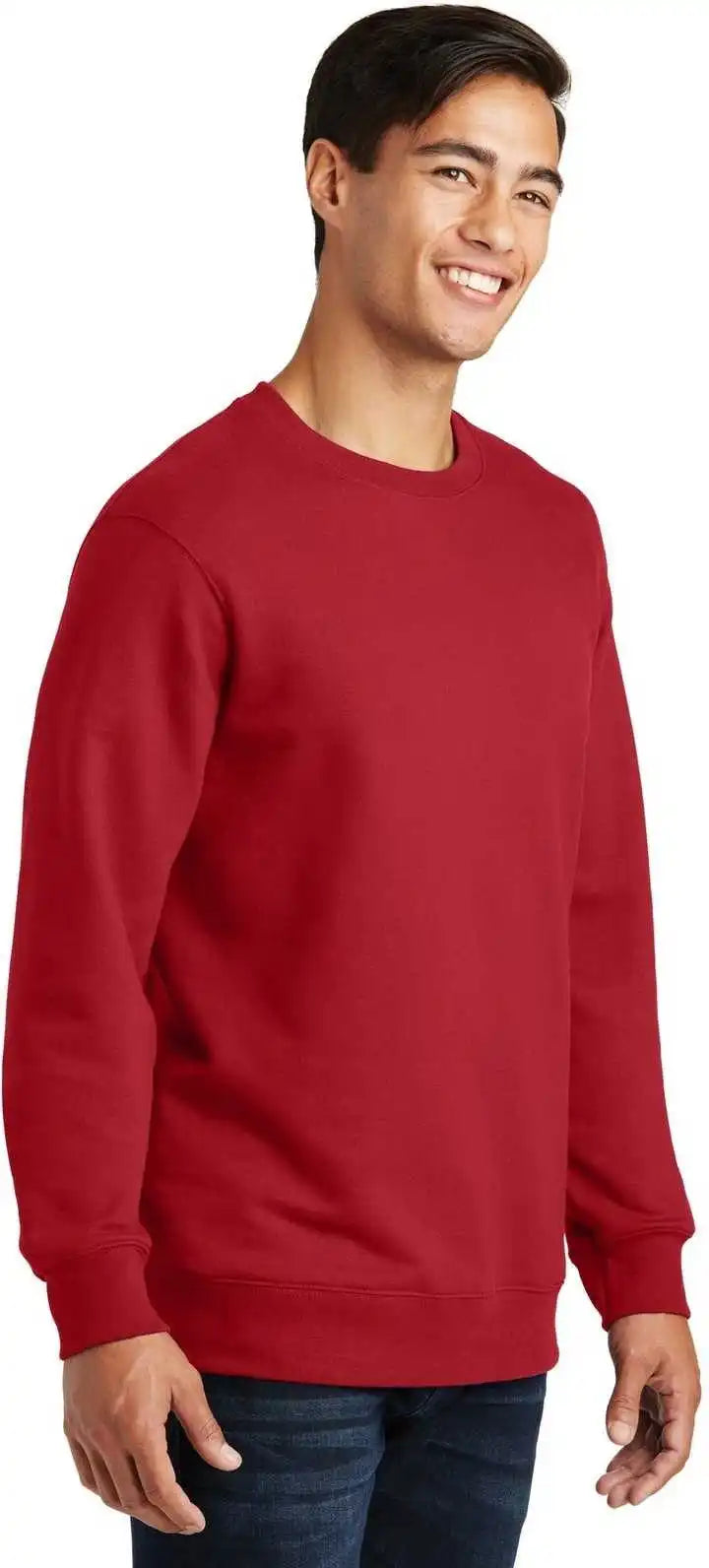 Port &amp; Company Pc850 Fan Favorite Fleece Crewneck Sweatshirt Team Cardinal
