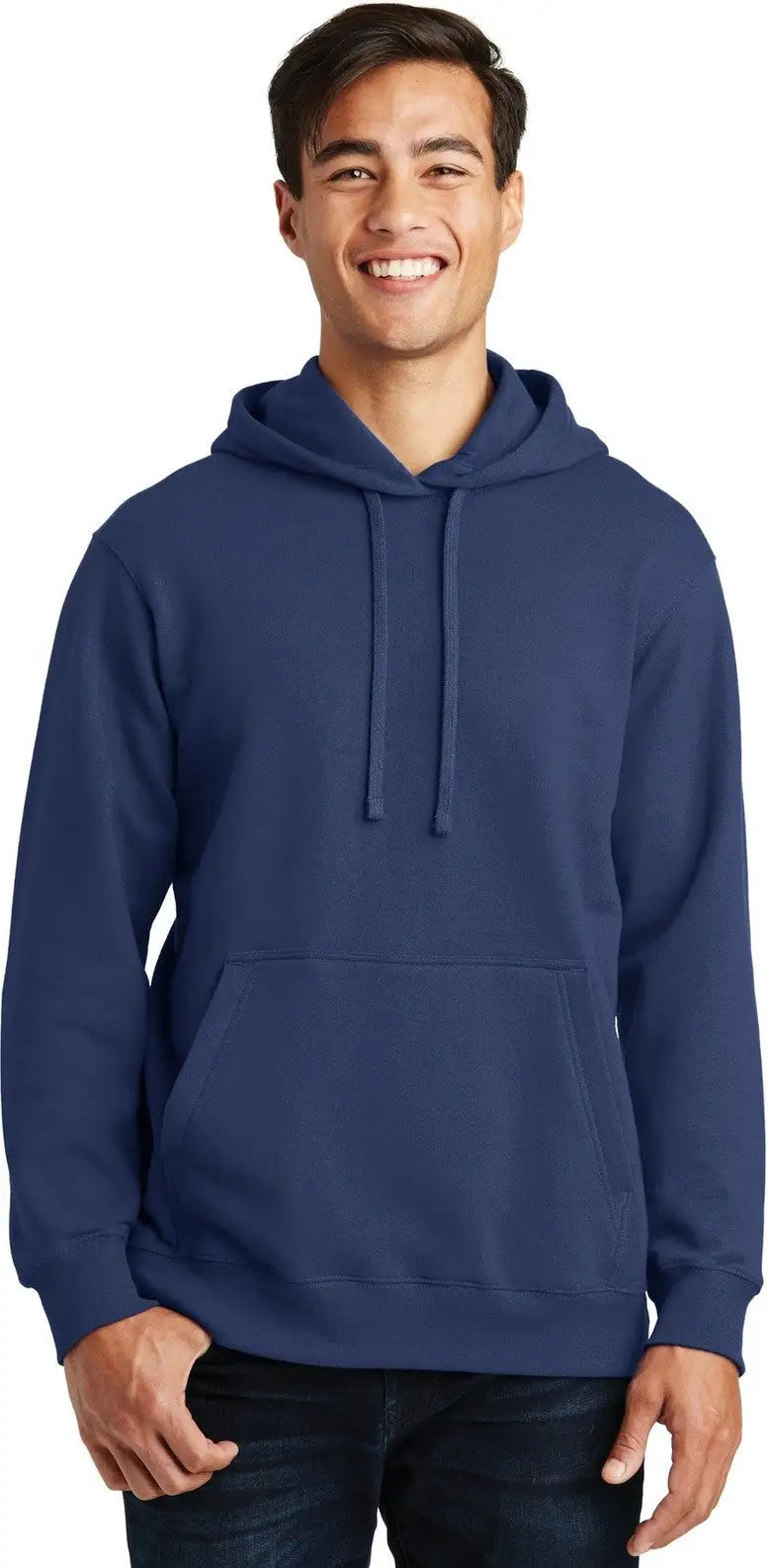 Port & Company Pc850h co Fan Favorite Fleece Pullover Hooded Sweatshirt - Team Navy - Adult Xs