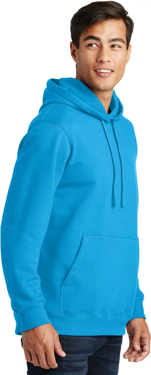 Port & Company Pc850h co Fan Favorite Fleece Pullover Hooded Sweatshirt - Sapphire