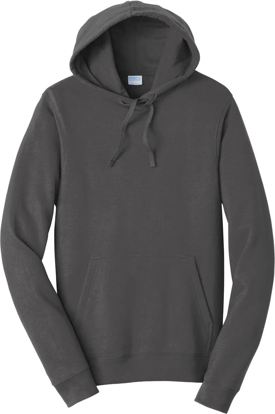 Port & Company Pc850h co Fan Favorite Fleece Pullover Hooded Sweatshirt - Charcoal