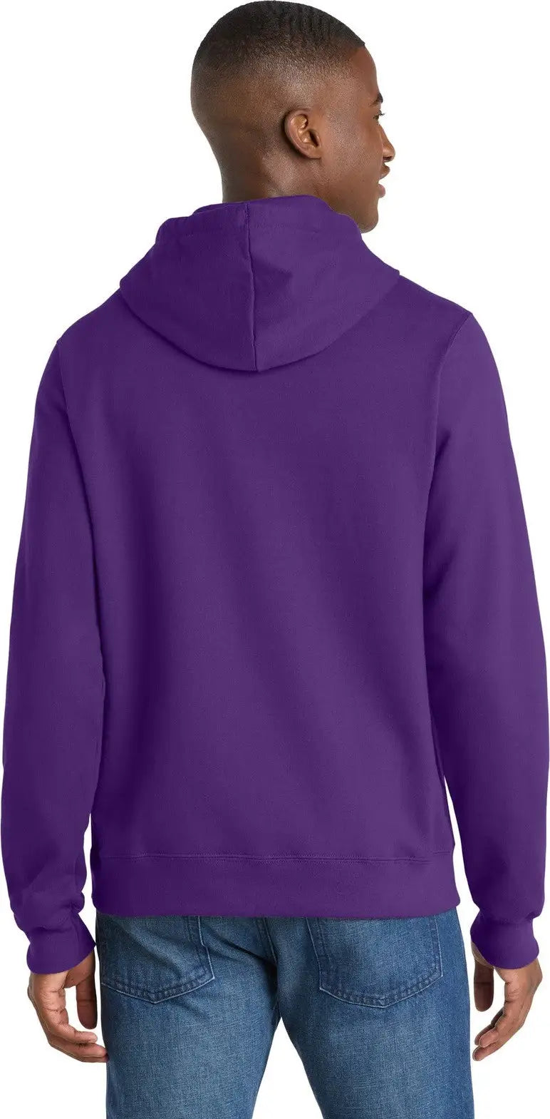 Port & Company Pc850h co Fan Favorite Fleece Pullover Hooded Sweatshirt - Team Purple