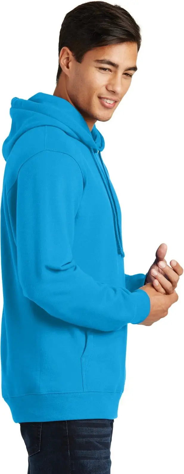 Port & Company Pc850h co Fan Favorite Fleece Pullover Hooded Sweatshirt - Sapphire