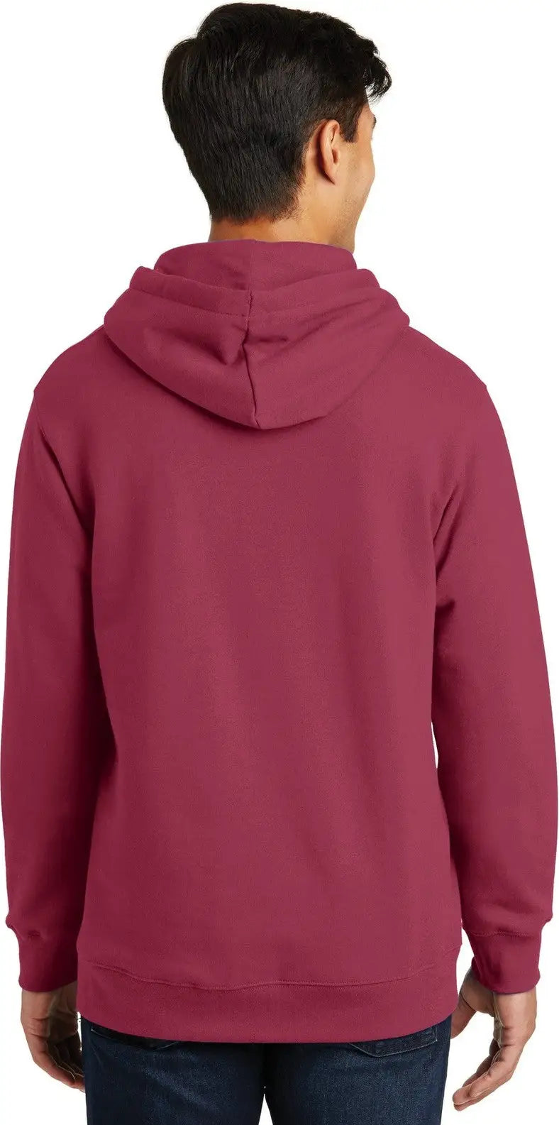 Port & Company Pc850h co Fan Favorite Fleece Pullover Hooded Sweatshirt - Garnet