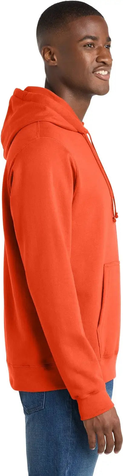Port & Company Pc850h co Fan Favorite Fleece Pullover Hooded Sweatshirt - Orange
