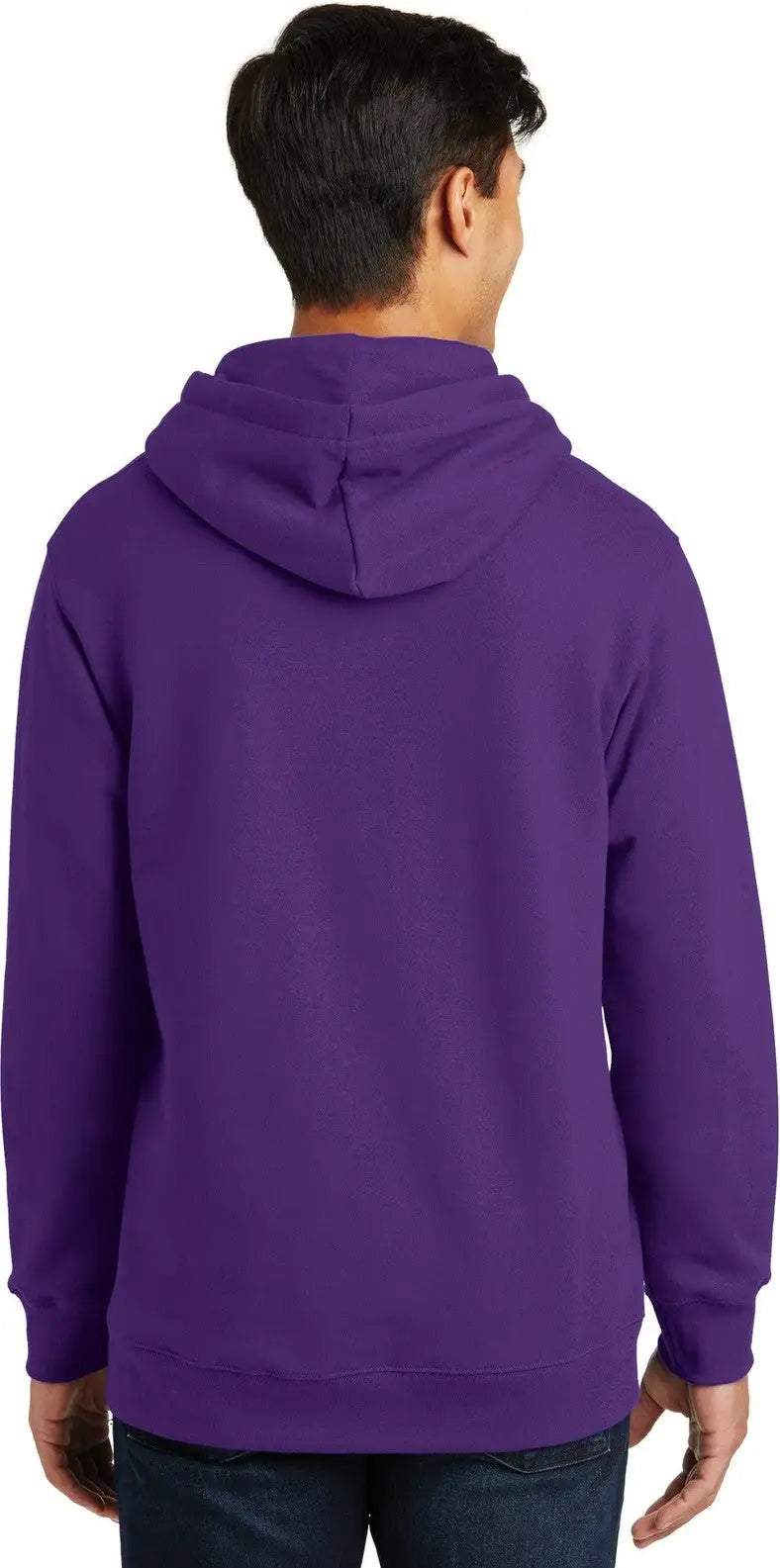 Port & Company Pc850h co Fan Favorite Fleece Pullover Hooded Sweatshirt - Team Purple