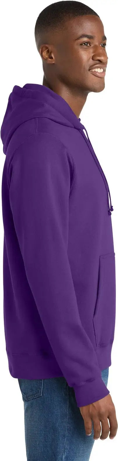 Port & Company Pc850h co Fan Favorite Fleece Pullover Hooded Sweatshirt - Team Purple