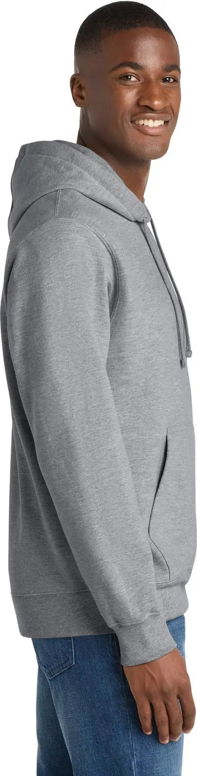Port & Company Pc850h co Fan Favorite Fleece Pullover Hooded Sweatshirt - Athletic Heather