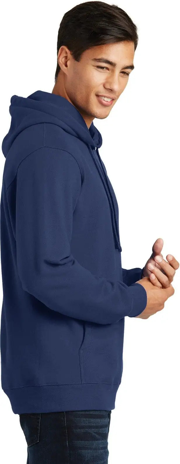 Port & Company Pc850h co Fan Favorite Fleece Pullover Hooded Sweatshirt - Team Navy