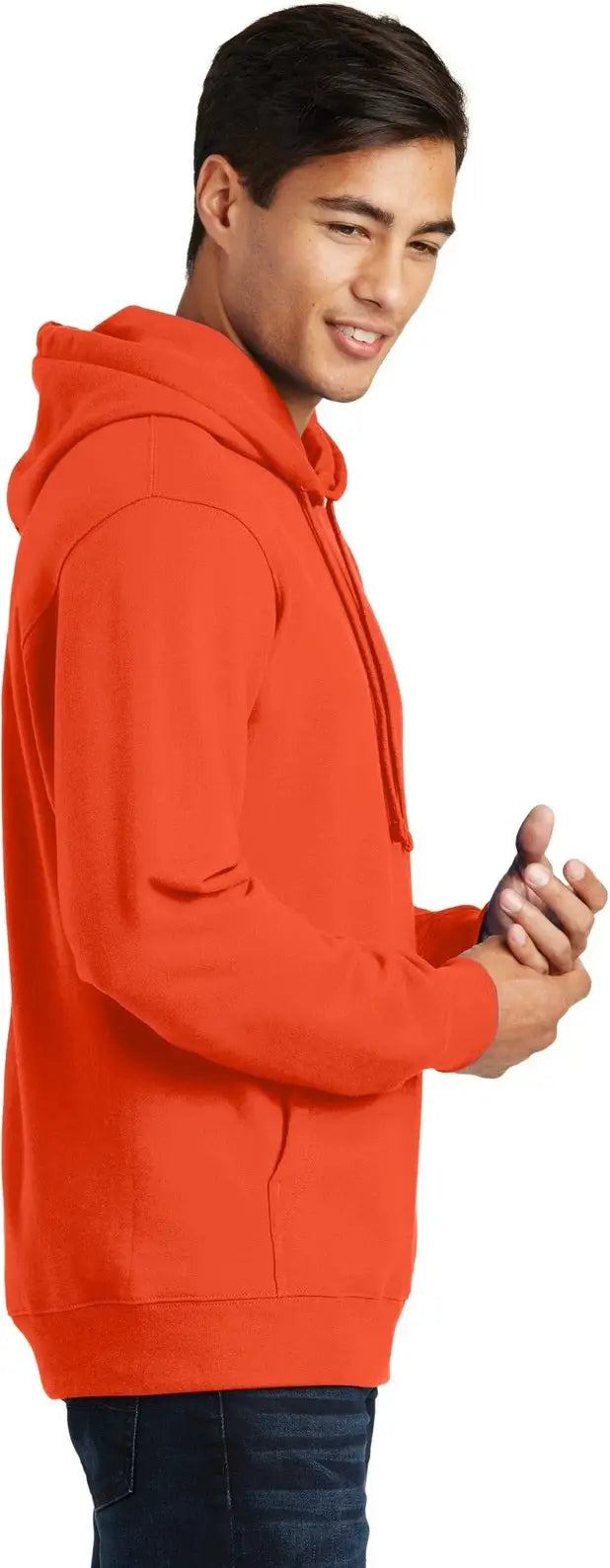 Port & Company Pc850h co Fan Favorite Fleece Pullover Hooded Sweatshirt - Orange