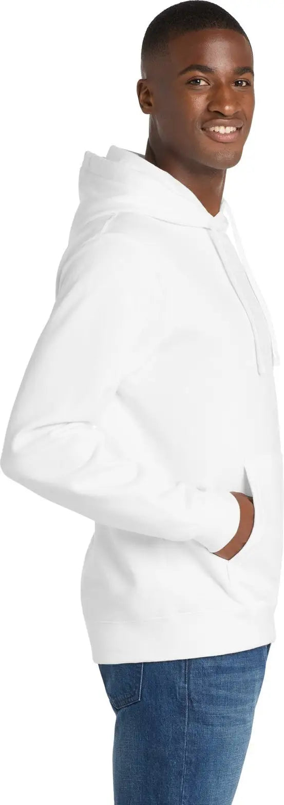 Port & Company Pc850h co Fan Favorite Fleece Pullover Hooded Sweatshirt - White