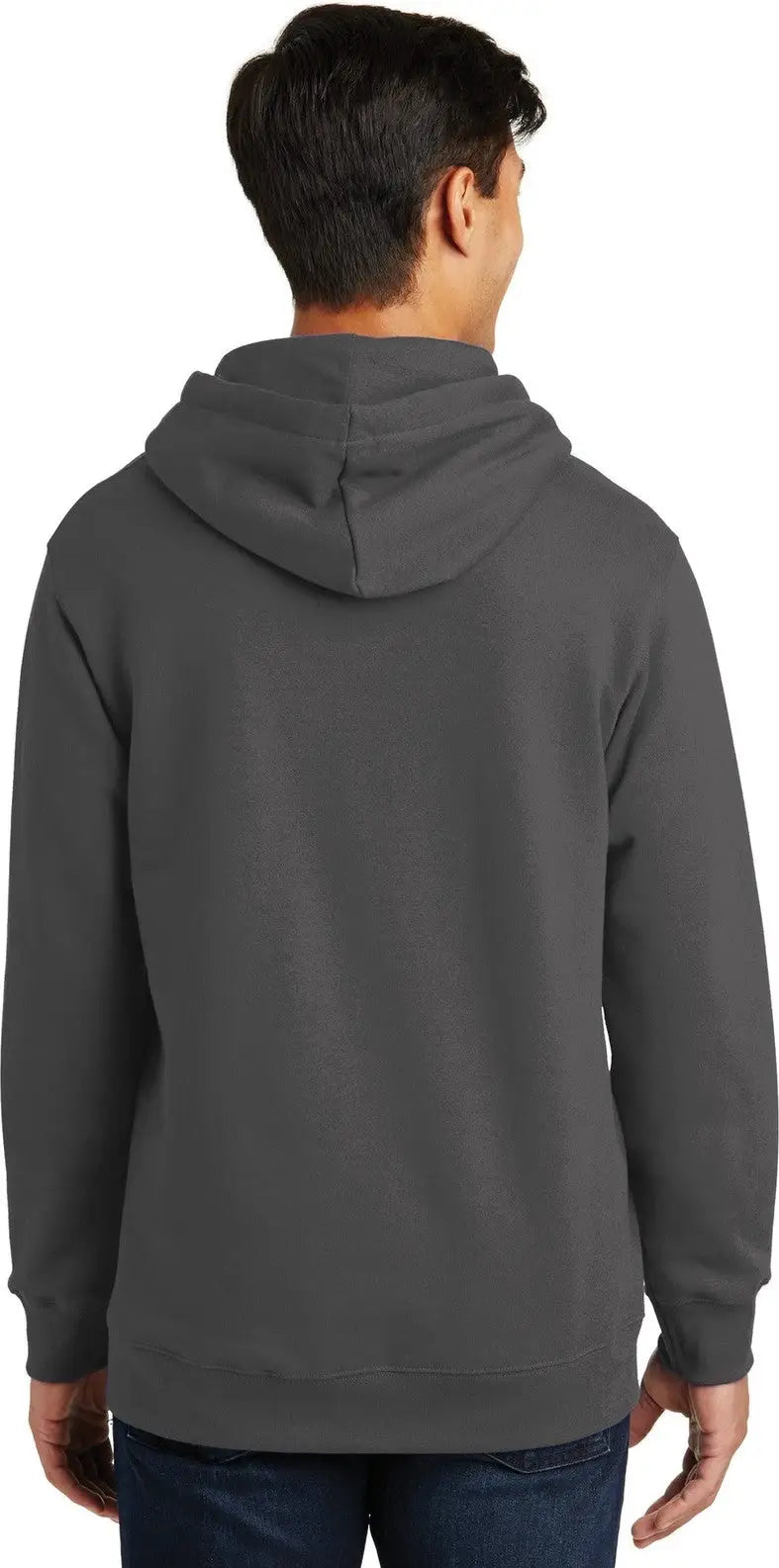Port & Company Pc850h co Fan Favorite Fleece Pullover Hooded Sweatshirt - Charcoal